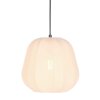 Steinhauer Sable Esstisch-Pendelleuchte, cremefarbener Stoffschirm, 25 cm, modern