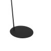 Steinhauer Zig-Zag dimmbare Bogenstehlampe aus Metall, weißer Stoffschirm, E27, modern