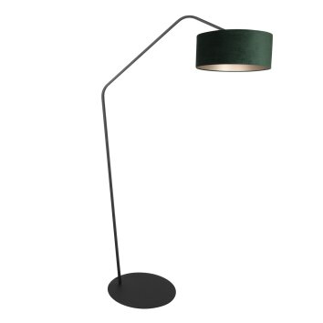 Steinhauer Zig-Zag Stehlampe/Stehleuchte E27 mit grünem Schirm, dimmbar, Schalter