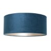 Steinhauer Zig-Zag Bogenstehlampe mit blauem Schirm, dimmbar, E27, IP20, modern