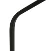 Steinhauer Zig-Zag Bogen-Stehlampe als Leselampe mit grauem Stoffschirm, E27, dimmbar