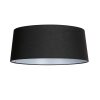 Steinhauer Zig-Zag Bogenstehlampe mit schwarz-weißem Stoffschirm, dimmbar, 173 cm