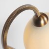 Steinhauer Anthea Tischleuchte/Tischlampe, cremefarbener Glasschirm, dimmbar
