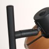 Steinhauer Bambus verstellbare Tischleuchte mit naturfarbenem Schirm, E14, dimmbar