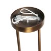 Steinhauer Anthea 3-flammige Pendelleuchte im Balken-Design in Bronze mit cremefarbenen Glasschirmen