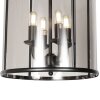 Steinhauer Pimpernel klassische 4-flammige Rauchglas-Hängeleuchte E14 Ø 25 cm