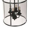 Steinhauer Pimpernel klassische 4-flammige Rauchglas-Hängeleuchte E14 Ø 25 cm
