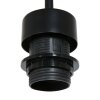 Steinhauer Sparkled Light Esstisch-Pendelleuchte schwarz mit goldfarbenem Stoffschirm, dimmbar