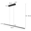 Steinhauer Bande LED Pendelleuchte für Esstisch dimmbar 3-flammig 21W 3800lm 2200-4000K