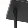 Steinhauer Stang 3-flammige Esstisch-Pendelleuchte mit schwarzen Stoffschirmen