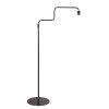 Steinhauer Bloeba Bogenstehlampe mit braunem Holzschirm, Metall, dimmbar, E27