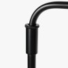 Steinhauer Bloeba Bogenstehlampe mit braunem Holzschirm, Metall, dimmbar, E27