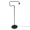Steinhauer Bloeba Stehlampe als Leseleuchte mit verstellbarem Arm, naturfarbenem Holzschirm