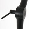 Steinhauer Prestige Chic Bogenstehlampe aus Metall mit goldfarbenem Stoffschirm, dimmbar