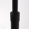 Steinhauer Prestige Chic Bogenstehlampe aus Metall mit goldfarbenem Stoffschirm, dimmbar