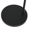 Steinhauer Prestige Chic Bogenstehlampe aus Metall mit goldfarbenem Stoffschirm, dimmbar