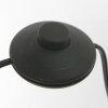 Steinhauer Prestige Chic Bogenstehlampe aus Metall mit goldfarbenem Stoffschirm, dimmbar