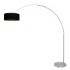 Steinhauer Sparkled Light Bogenstehlampe für Wohnzimmer, verstellbar, dimmbar, E27