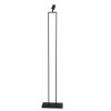Steinhauer Stang klassische dimmbare Stehlampe mit weißem Stoffschirm und Metallgestell