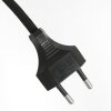 Steinhauer Stang moderne Wohnzimmer-Stehlampe dimmbar mit goldfarbenem Stoffschirm
