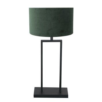 Steinhauer Stang Tischleuchte, Tischlampe mit grünem Schirm, E27, IP20, dimmbar