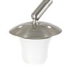 Steinhauer Sparkled Light Bogen-Wandleuchte Silber mit gold-schwarzem Stoffschirm
