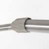 Steinhauer Sparkled Light Bogen-Wandleuchte Silber mit gold-schwarzem Stoffschirm