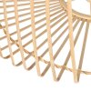 Steinhauer Sparkled Light verstellbare Wandleuchte mit braunem Holzschirm, E27