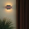 Steinhauer Muro moderne braune 2-flammige Wandlampe aus Metall dimmbar IP20 2700 K