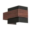 Steinhauer Muro moderne braune 2-flammige Wandlampe aus Metall dimmbar IP20 2700 K