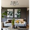 Globo Lavonne LED geschwungene Design-Deckenleuchte Blüten-Deckenleuchte 55 cm
