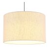 NOWA Thea LED Esstisch-Pendelleuchte Ø 35 cm mit cremefarbenem Stoffschirm IP20