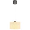NOWA Thea LED Esstisch-Pendelleuchte Ø 35 cm mit cremefarbenem Stoffschirm IP20