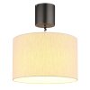NOWA Thea LED Esstisch-Pendelleuchte Ø 35 cm mit cremefarbenem Stoffschirm IP20