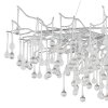 Globo Maxine Designer-Kronleuchter 14-flammig G9 chromfarbener Glasschirm