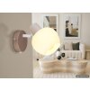 Globo Eileen Wandleuchte Wandspot mit Schalter, weißem Glasschirm, E27, 40 Watt