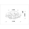 Globo Darla LED moderne Design-Deckenleuchte Ø 45 cm 3000 K 2900 lm 28 W IP20