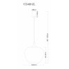 Globo Maxy Glaskugel-Hängeleuchte, modern, für Esszimmer und Wohnzimmer, 40 cm, extern dimmbar