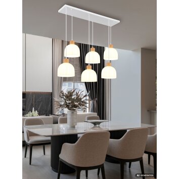 Globo Swanson Esstisch-Hängeleuchte für Esszimmer 6-flammig E27 105 cm IP20