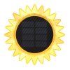 Globo ILIOS LED gelbe Solarleuchte Sonnenblume mit Erdspieß 3000 Kelvin 6 Watt IP44
