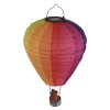 Globo HELUBA LED Solarleuchte Heißluftballon IP44 bunter Stoffschirm 24-flammig