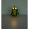 Globo FLAUGI Solar-Gartenfigur Frosch mit Krone für Außenbereich LED IP44