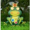 Globo FLAUGI Solar-Gartenfigur Frosch mit Krone für Außenbereich LED IP44