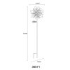 Globo ROSALI LED Solarleuchte Gartenstecker Hortensie Gold IP44 3000K Antik