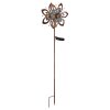 Globo ROSALI LED Solarleuchte Gartenstecker Hortensie Gold IP44 3000K Antik