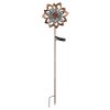 Globo ROSALI LED Solarleuchte Gartenstecker Hortensie Gold IP44 3000K Antik