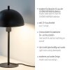 SCHÖNER WOHNEN-Kollektion ALI Tischleuchte (Tischlampe) aus Metall, E14, Schalter am Kabel