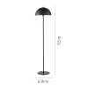 SCHÖNER WOHNEN-Kollektion ALI Stehleuchte mit Halbrundschirm aus Metall, 155 cm
