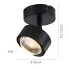 SCHÖNER WOHNEN-Kollektion KULU LED Deckenleuchte Deckenstrahler dreh- und schwenkbar 3000 Kelvin 450 Lumen 4,8 Watt