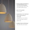 SCHÖNER WOHNEN-Kollektion TRAVENTA 3-flammige Esstisch-Pendelleuchte 100 cm aus Beton